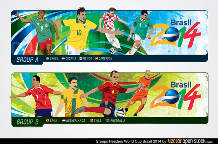 ブラジル ワールドカップのデザインに使えるイラスト テンプレート インスピ