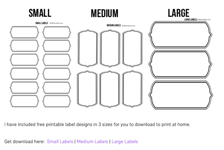 Labels list