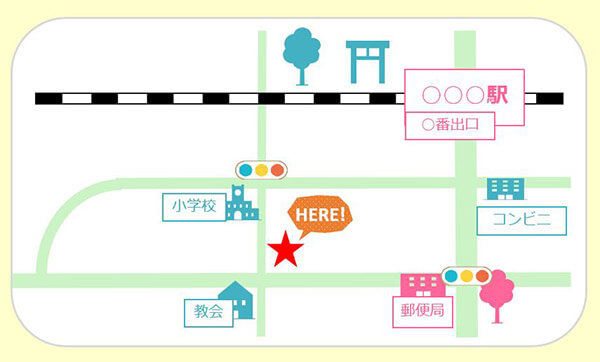 Web 印刷両対応 簡単 正確な案内地図の作り方まとめ インスピ